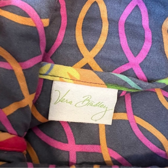 VERA BRADLEY Va Va Bloom 2012 Zip Hipster Crossbody Gray Pink Yellow Floral - Picture 16 of 17